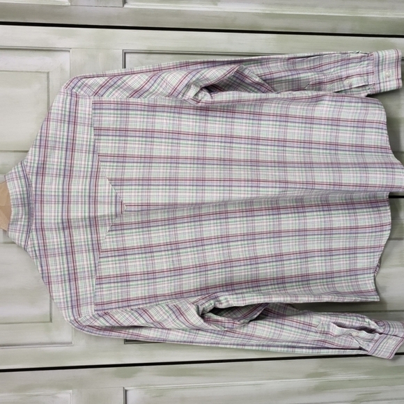 PANHANDLE Slim Western Button Down Pink/Purple/Green Paid Top, Size Medium - Picture 6 of 11